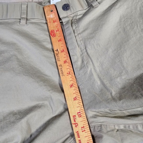 Fabletics High Side Pants Mens 40x30 (Fits 39x26) Tan Slim Fit Chino Comfort - Picture 8 of 11